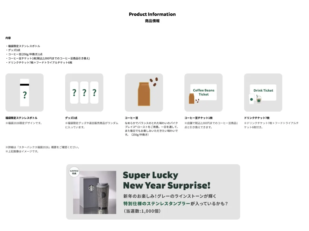 yooスターバックス福袋プラスドリンクチケット SNSで話題！スタバ福袋2024のドリンクチケットを有効活用できる