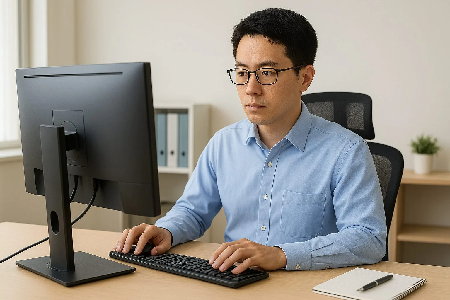 Amazonアソシエイトの審査突破を目指す30代会社員のデスクとPCの画像