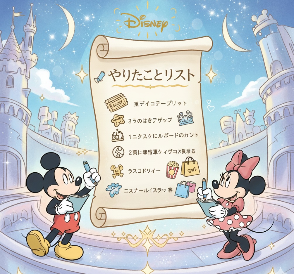 ディズニー プランニング 完璧