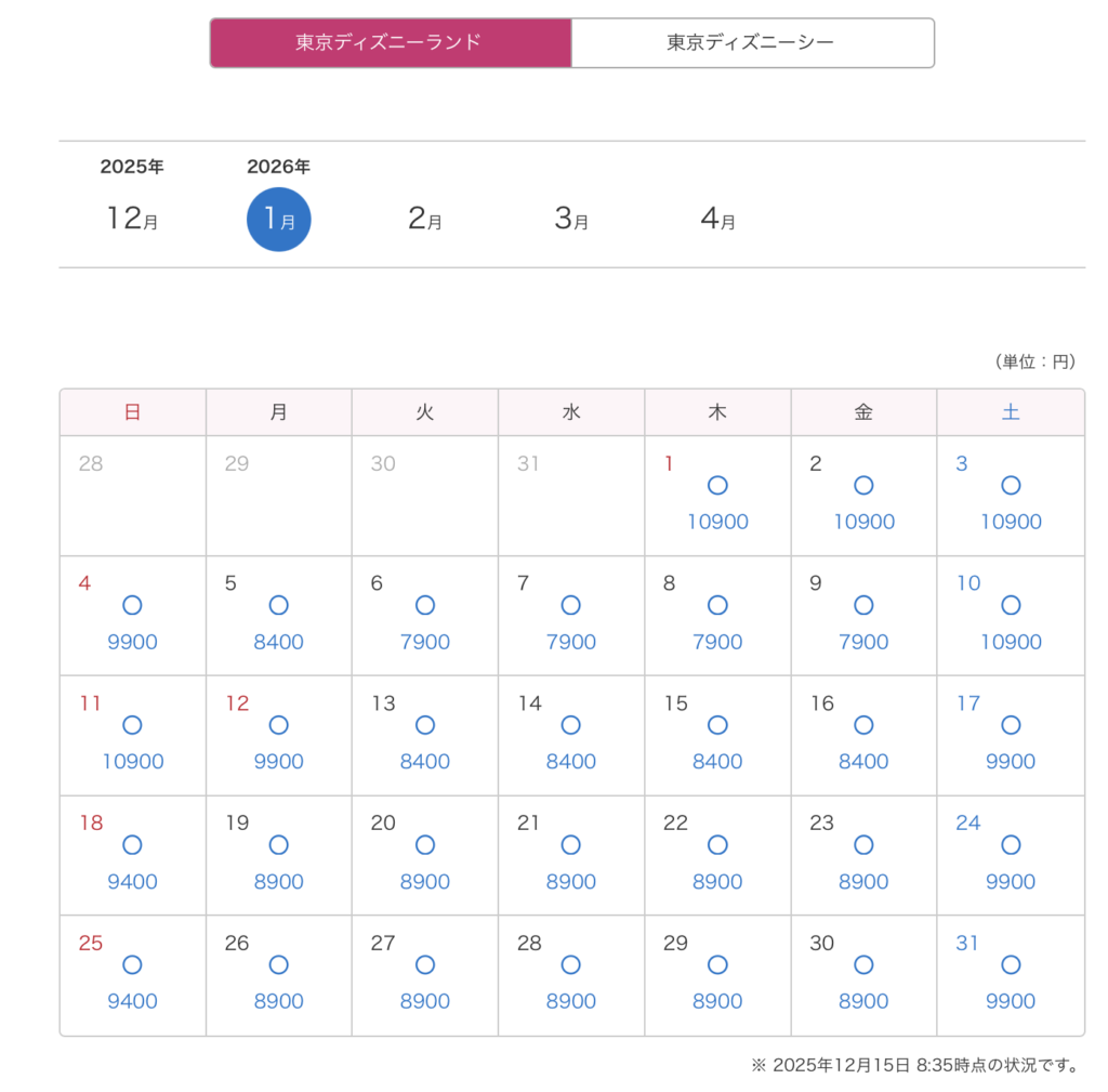 ディズニー 2026 1月 攻略