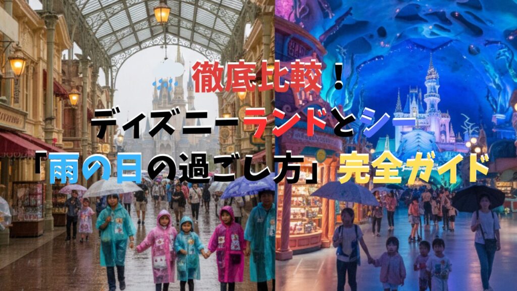 ディズニー ランド シー 雨の日 比較 攻略