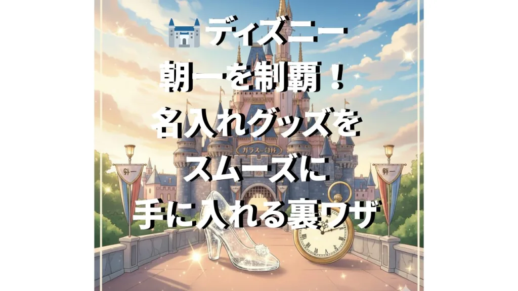 ディズニー 名入れ 朝一 攻略