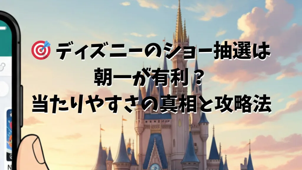 ディズニー ショー抽選 朝一