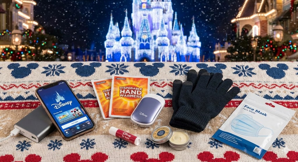 冬のディズニー持ち物チェックリスト：防寒グッズやファンキャップ、モバイルバッテリーのまとめ
