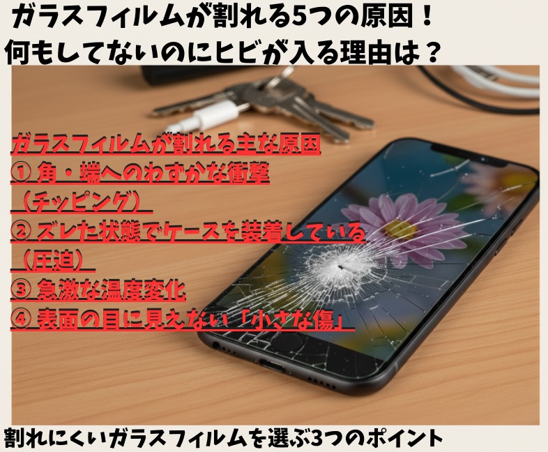 ガラスフィルムが割れる主な原因と対策ガイド
