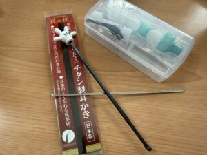 愛用している耳かき３種　匠の耳かき　ののじイヤークリーン　ディズニーランドで購入したミッキーのグローブの耳かき